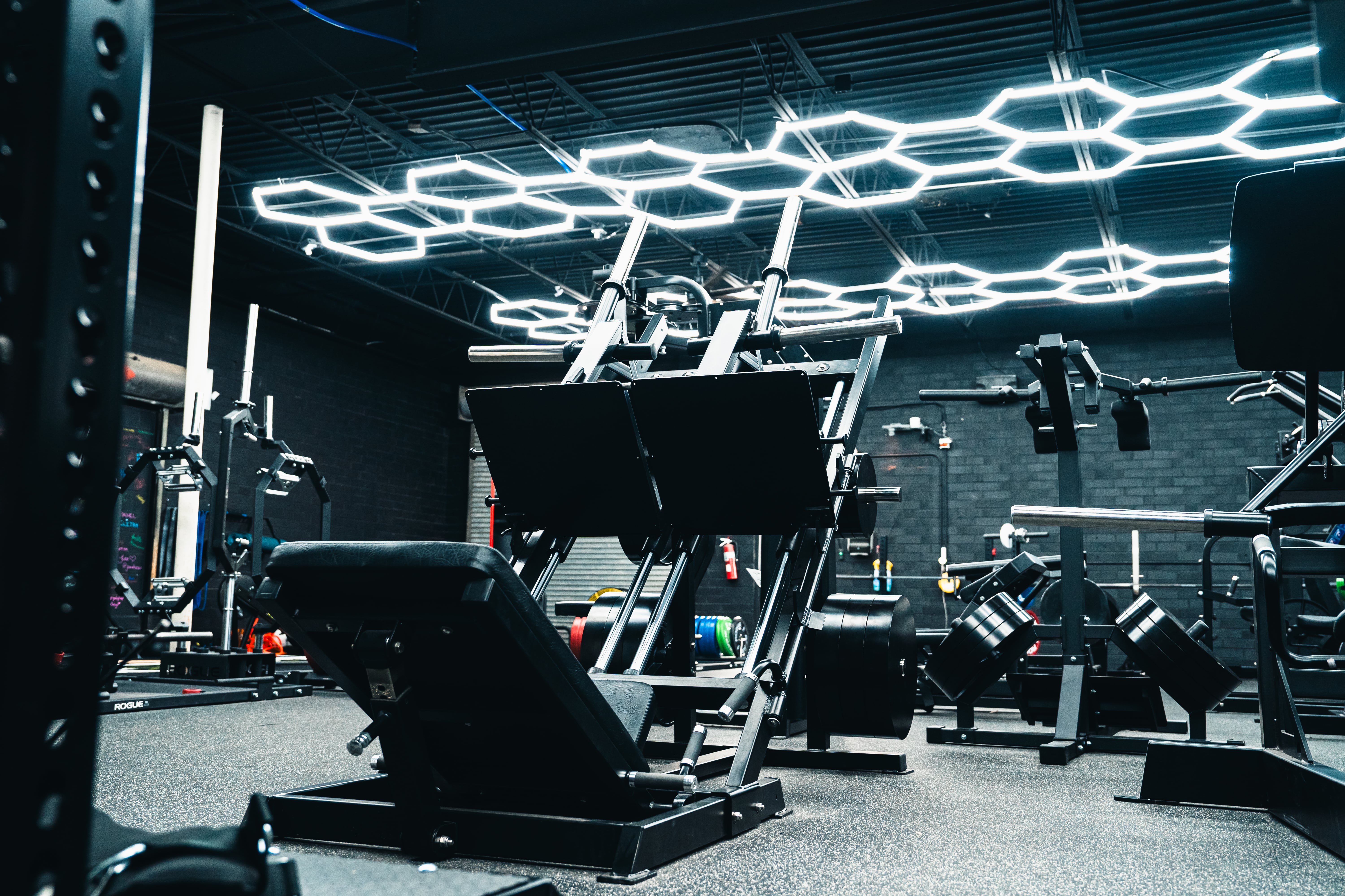Strength training floor at Archetype Strength gym near RTP in Morrisville NC